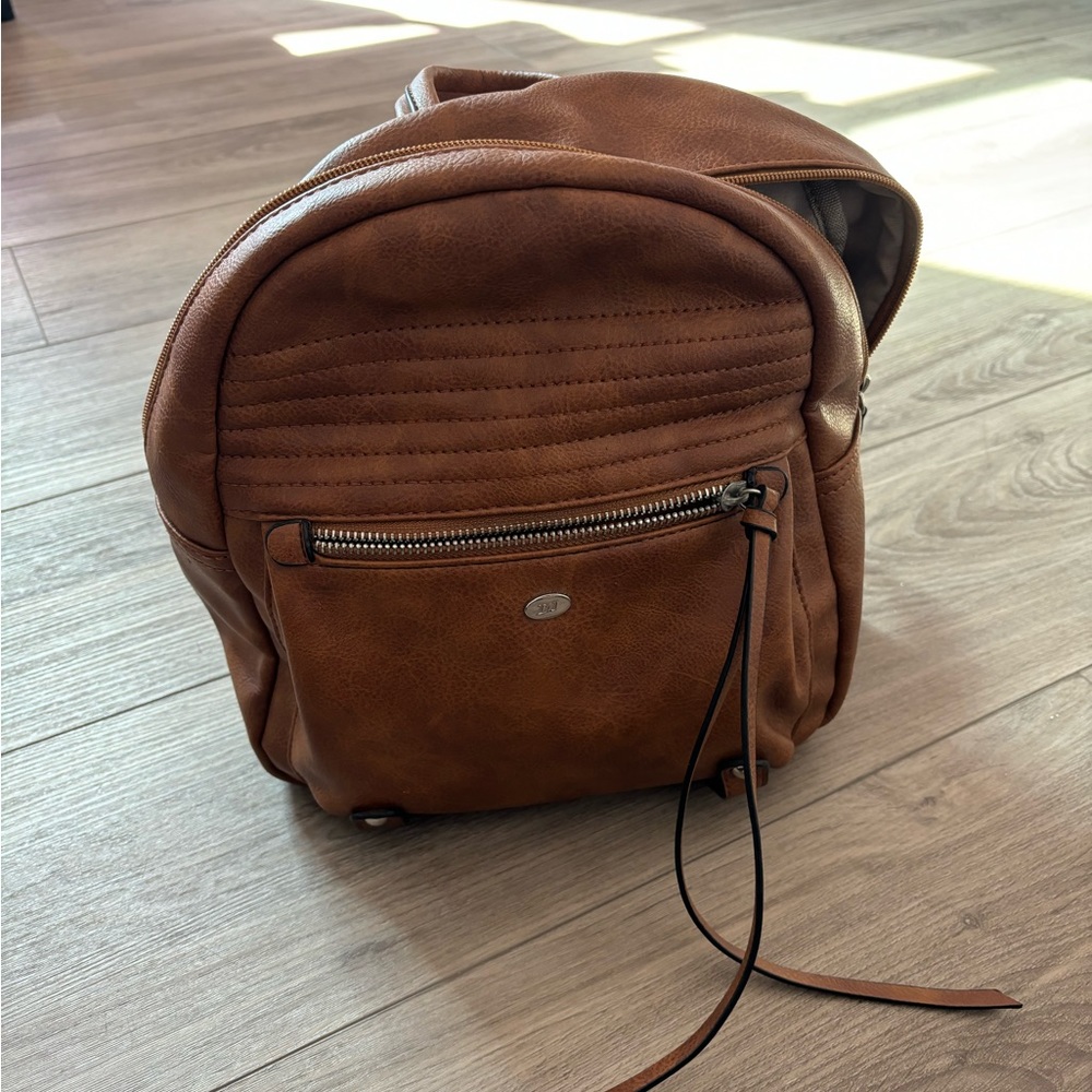 David Jones Leather Backpack